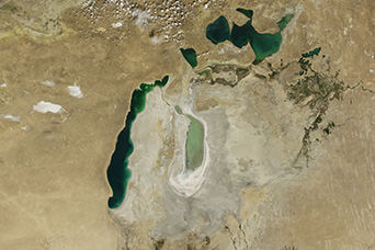Shrinking Aral Sea:August 25, 2013