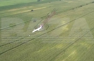 רוסיה: מטוס התרסק בשדה תירס סמוך למוסקבה