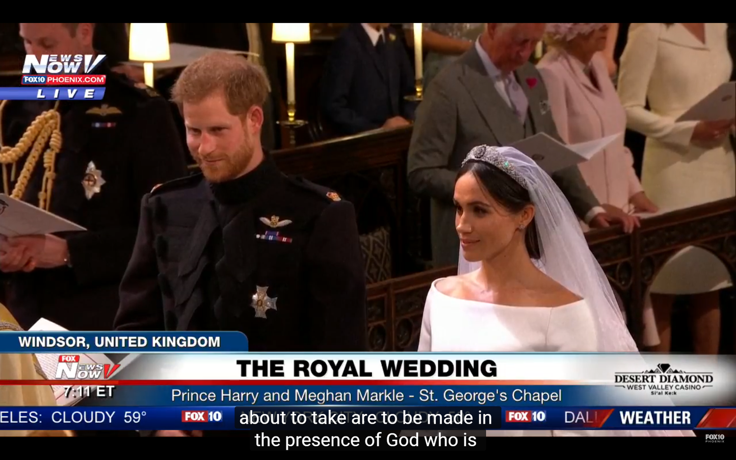 בריטניה שידור חי: החתונה המלכותית הנסיך הארי ומייגן מרקל