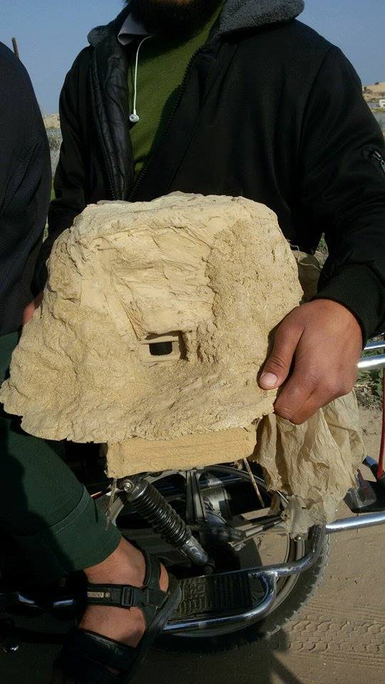 מצלמה מוסלקת בסלע נמצאה ע"י פלסטינים
