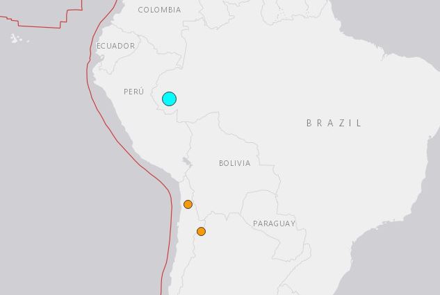 רעידת אדמה בעוצמה 6.8 הורגשה ב-Acre ברזיל