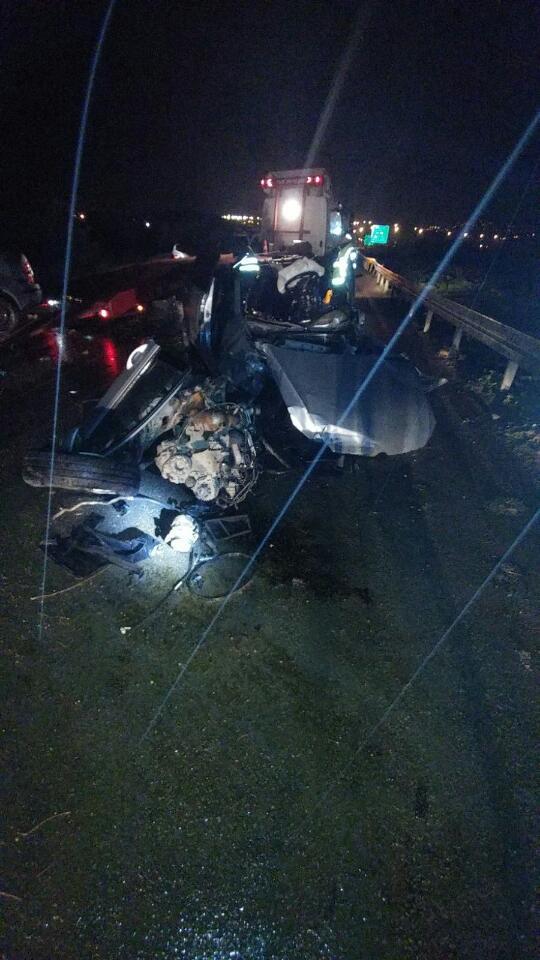 עדכון לתאונה שאירעה הלילה בכביש 57 סמוך לצומת שבי שומרון