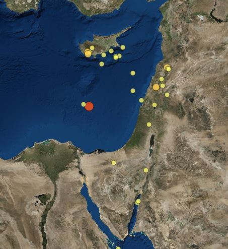 רעידת אדמה הורגשה ברוב חלקי הארץ