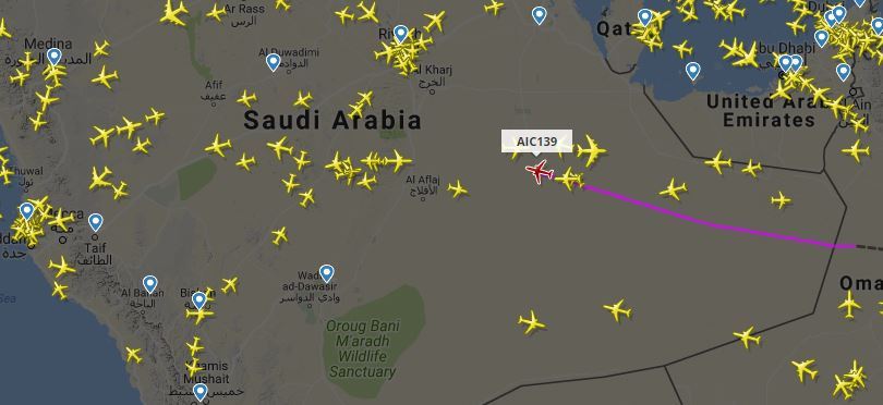 הטיסה הראשונה עם נוסעים ישראלים עוברת מעל ערב הסעודית ברגעים אלו