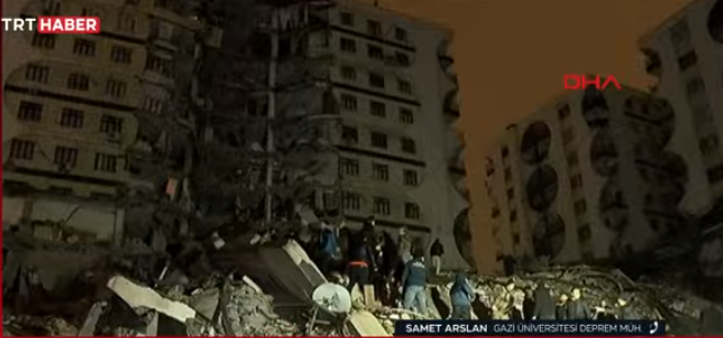 טורקיה: דיווח על נזקים כבדים בעקבות רעידת האדמה, שידור טורקי
