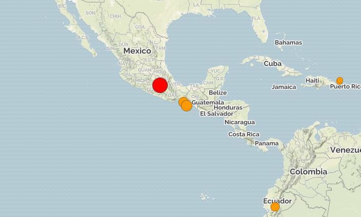 רעידת אדמה חזקה מאוד במקסיקו - שידורים ממקסיקו